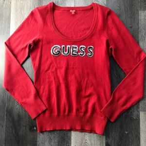 Guess Sequin Logo knit Sweater